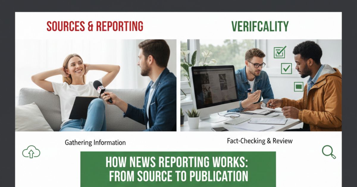 How News Reporting Works: From Source to Publication